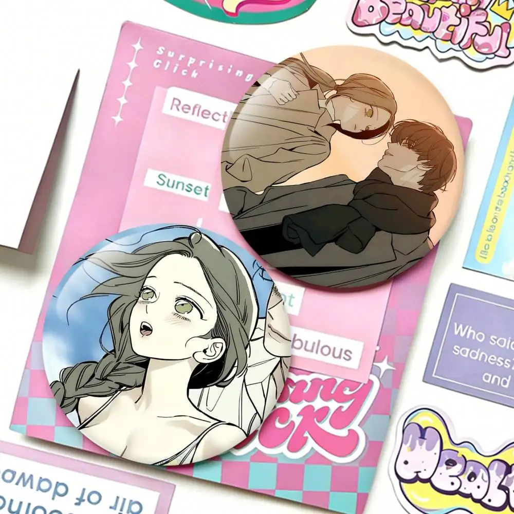 

T-Tears On A Withered Flower Laser Badge Applicable For Backpack Clothes Hats Decor Creative Accessories