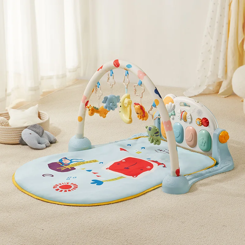 

Newborn Activity Center with Kick Piano, Infant Developmental Play Gym for 0-12 Months, Early Stimulation and Fitness Mat