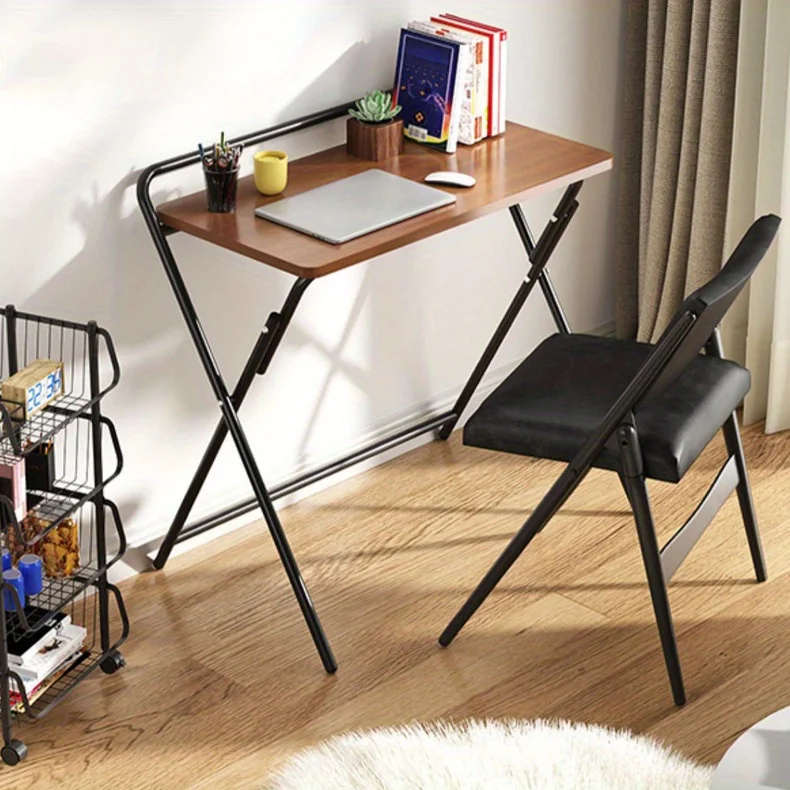 Student Study Table 24 Inch Foldable Desk, Foldable Study Table for Books, Computer or Other Items Organization