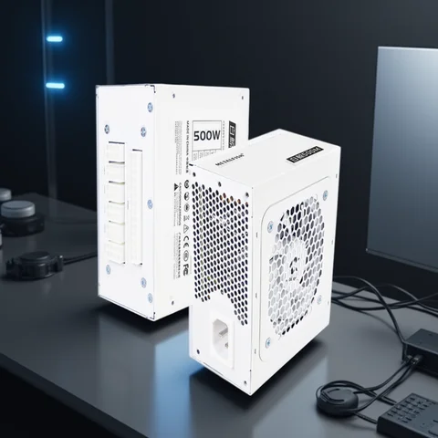 METALFISH Full-Modular SFX-500W 600W PSU 80Plus Bronze White Power Supply For Mini ITX Chassis Small Computer Case 100/220V