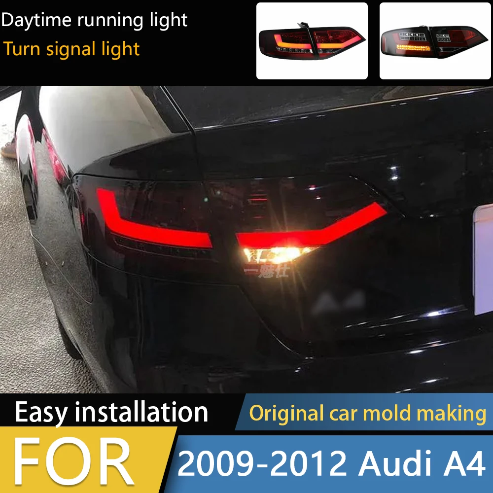 

Задний фонарь в сборе для Audi A4 2009-2012 A4 B8 Светодиодный фонарь дальнего света Светодиодный стоп-сигнал Светодиодный указатель поворота