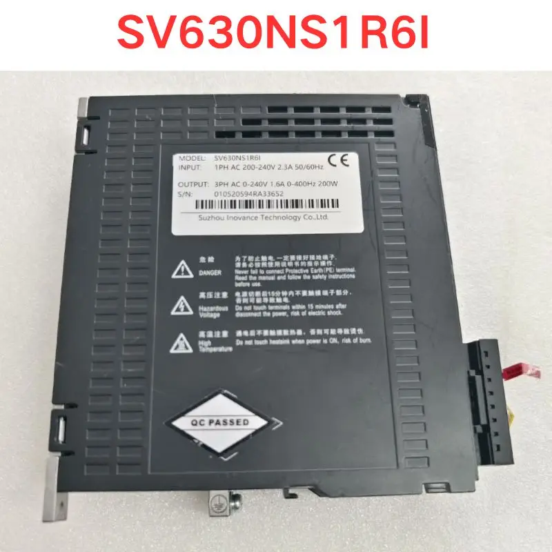 Second hand test OK  SV630NS1R6I   200W Servo drive