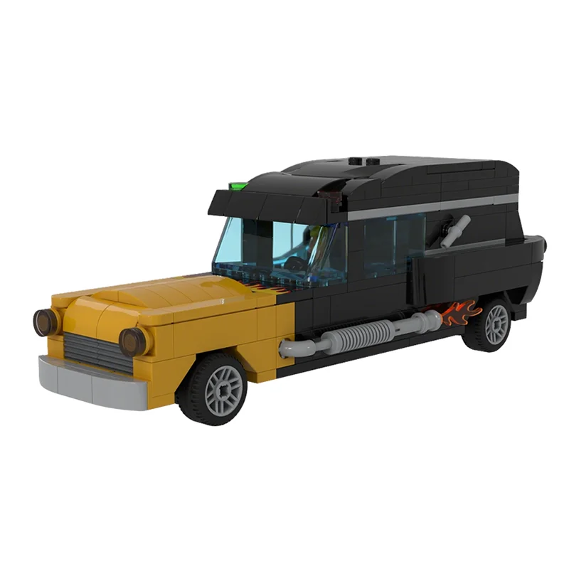 257pcs MOC Simpsons Hit Run Hearse Collectible Minifigures The Model Building Blocks Toy Architecture Christmas Gifts Creative