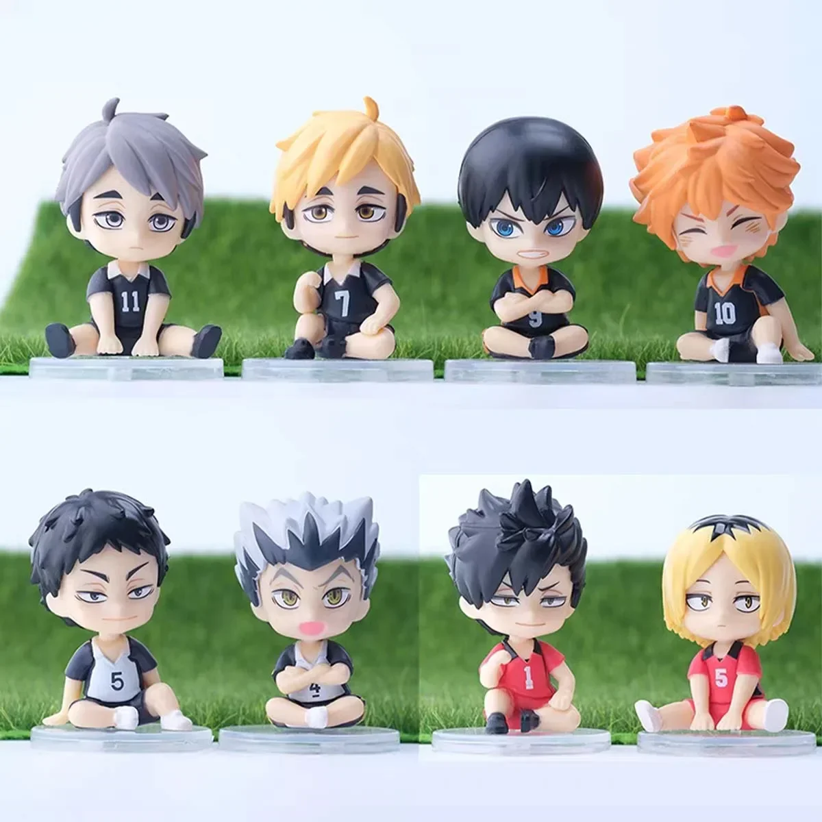 8 шт. аниме Haikyu! Фигурка Kenma Kozume Shoyo Hinata, аниме фигурка Kotaru Bokuto Yu Nishinoya, модель куклы, игрушки