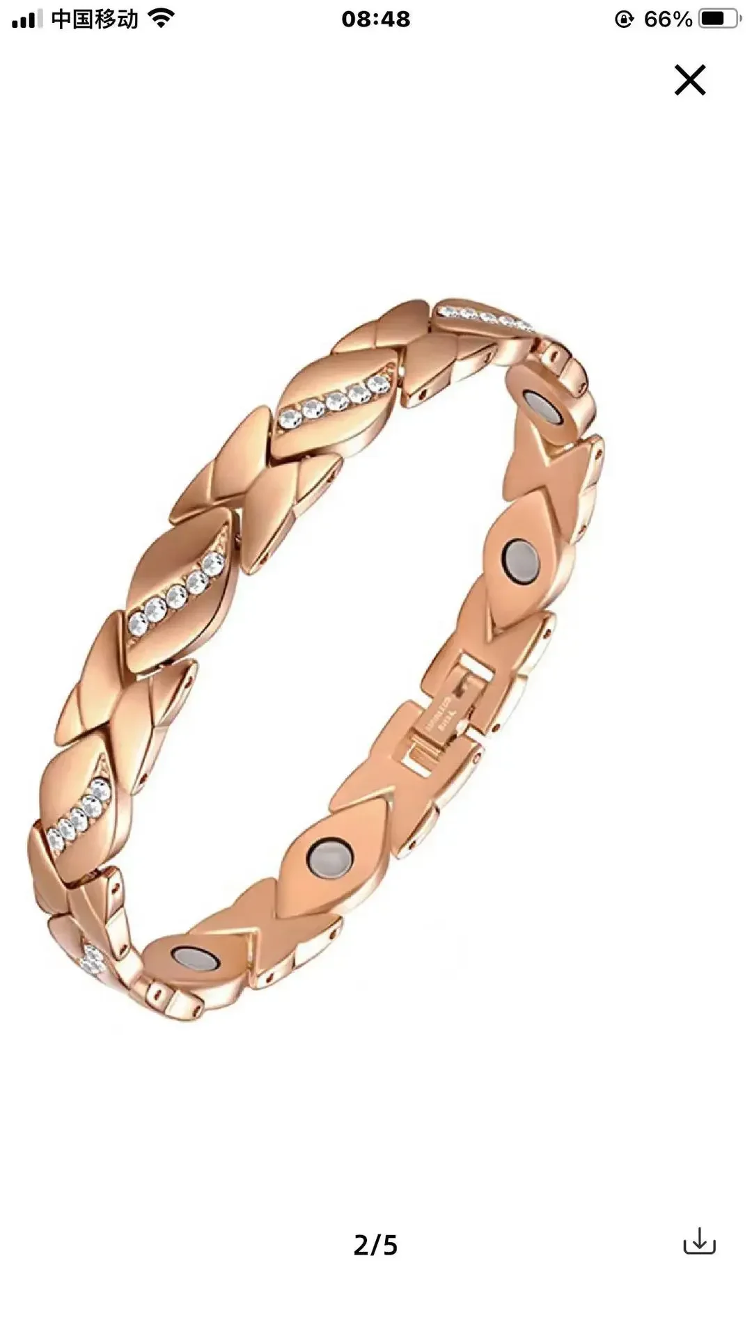 2024 New Fashion Leaves Studded Diamond Magnet Lozenge Alloy bracciale regolabile uomo donna regalo di laurea