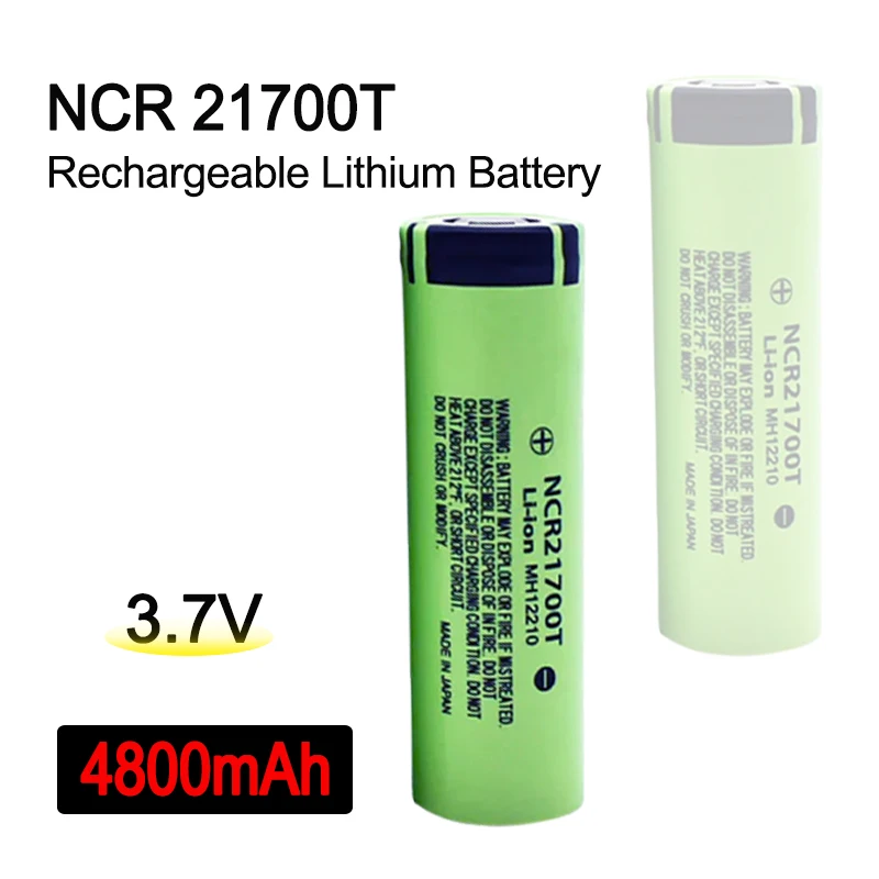 

3.7V 4800mAh NCR21700T Lithium Rechargeable Battery For Camera Flashlight Microphone Shaver Toys Power Bank