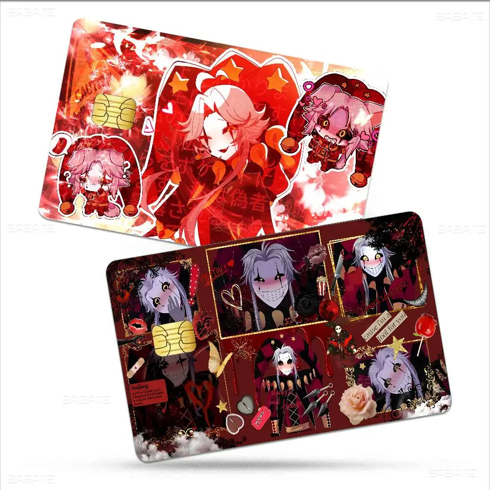 Anime The Freak Circus Fashion Matte Gold Silver Black Matte Film Skin Sticker Tape for Bank Credit Debit Card