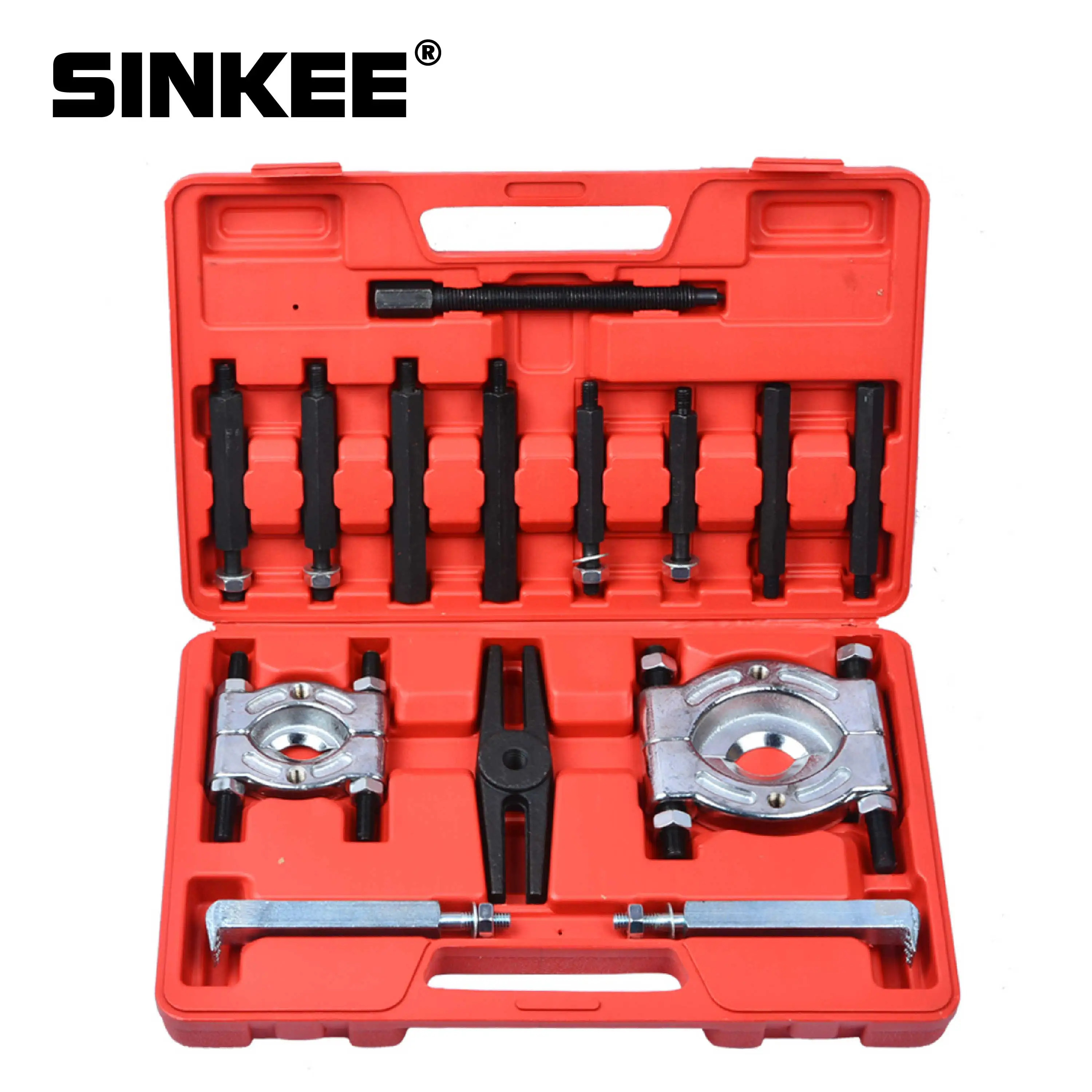 Car Bearing Separator Puller Set Bearing Removal Tool Set 12/14 pcs Bar-Type Splitter Gear Puller Fly Wheel Tool