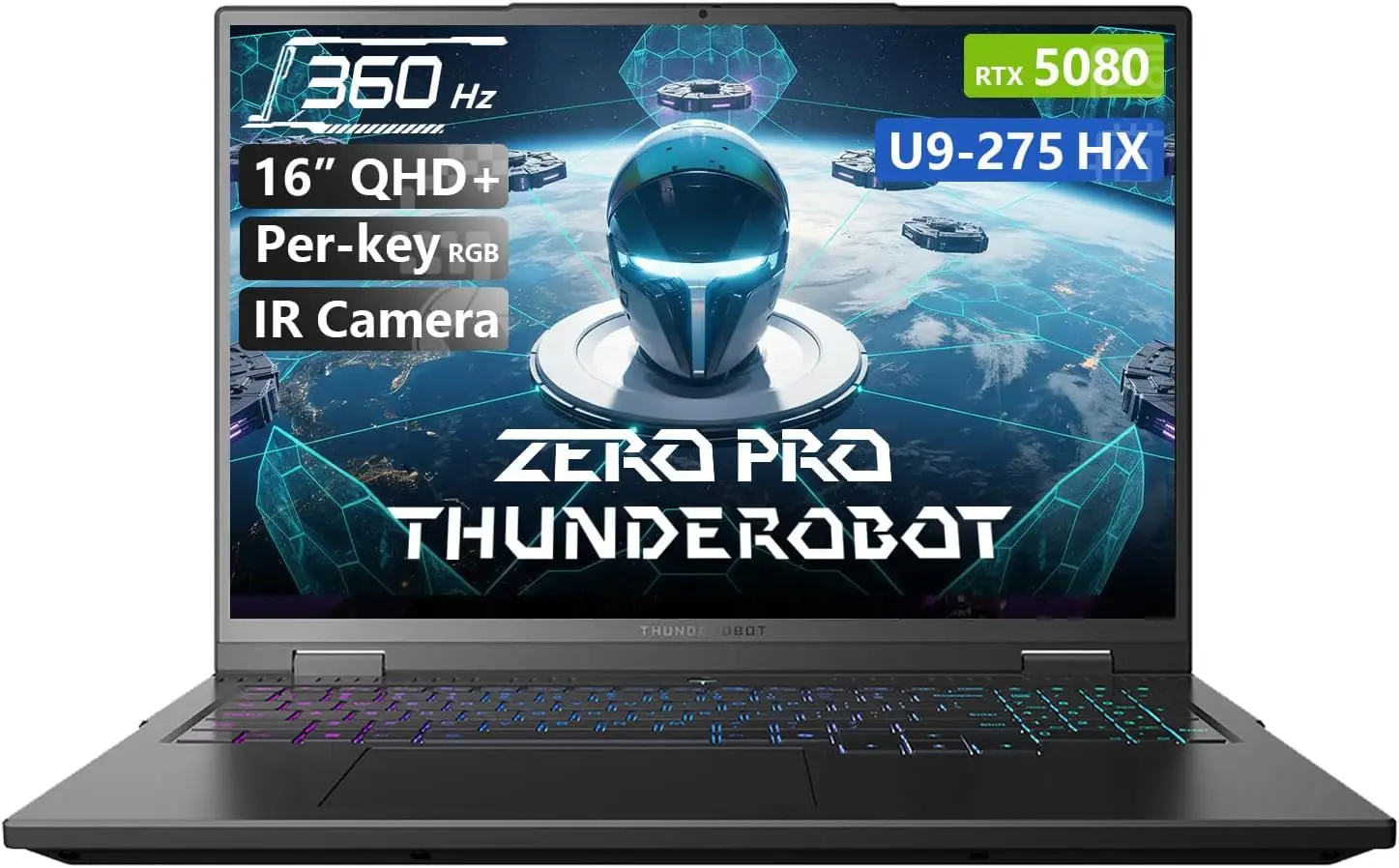 

Игровой ноутбук Thunderobot Zero 16 Pro, GeForce RTX 5080, Core Ultra 9 275HX, 16QHD+ 360Гц дисплей, 64ГБ DDR5, 2ТБ
