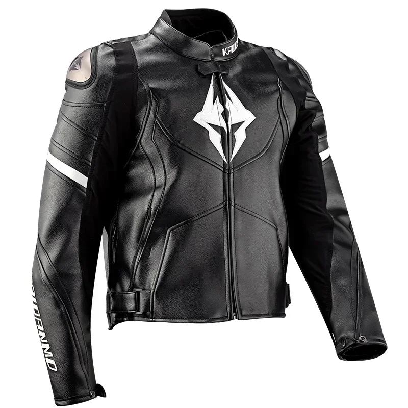 KAIDANMO Motorcycle Jacket Sets for Men and Women Pu Leather Winter Waterproof Warm Racing Jacket  Motorcycle Winter Clothes