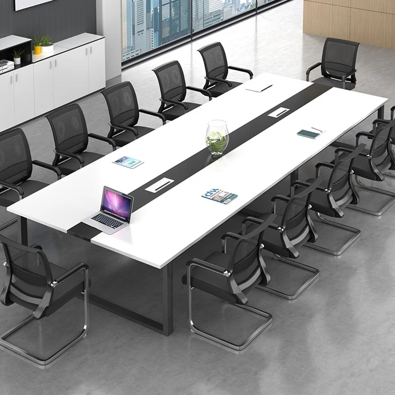 

Modern Luxury High-End Office Furniture Steel Wooden Meeting Table Chair Set For Schools Hotels For Conferences Reception Desks