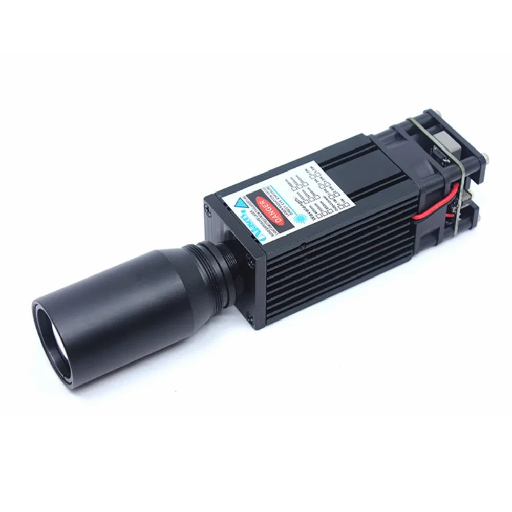 450nm 10W Blue Laser 3CM coarse laser Module with Beam expander 12V