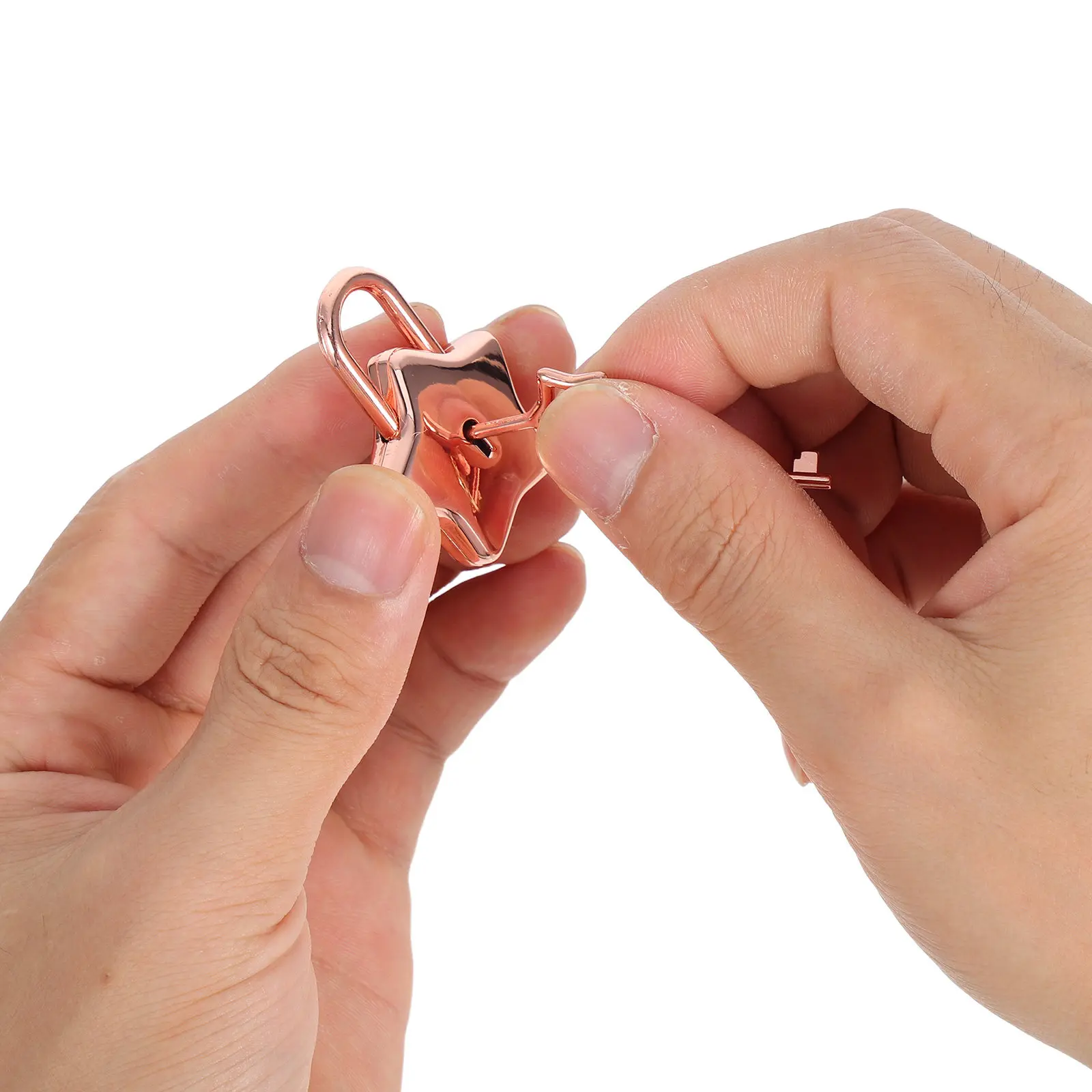 Five Pointed Star Padlock Mini Metal Lock Key Included for Diary Notebook DIY Accessories Decorative Security Shape