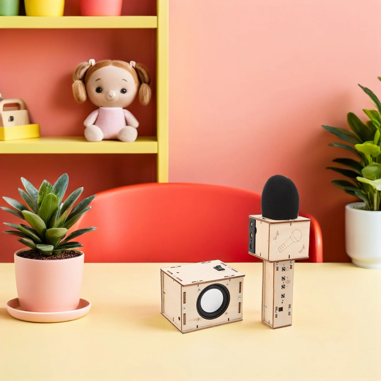 Kit Fai-da-Te per Altoparlante in Legno per Bambini, Costruisci il Tuo Mini Subwoofer, Kit Elettronico per Suono, Macchina per Karaoke Wireless