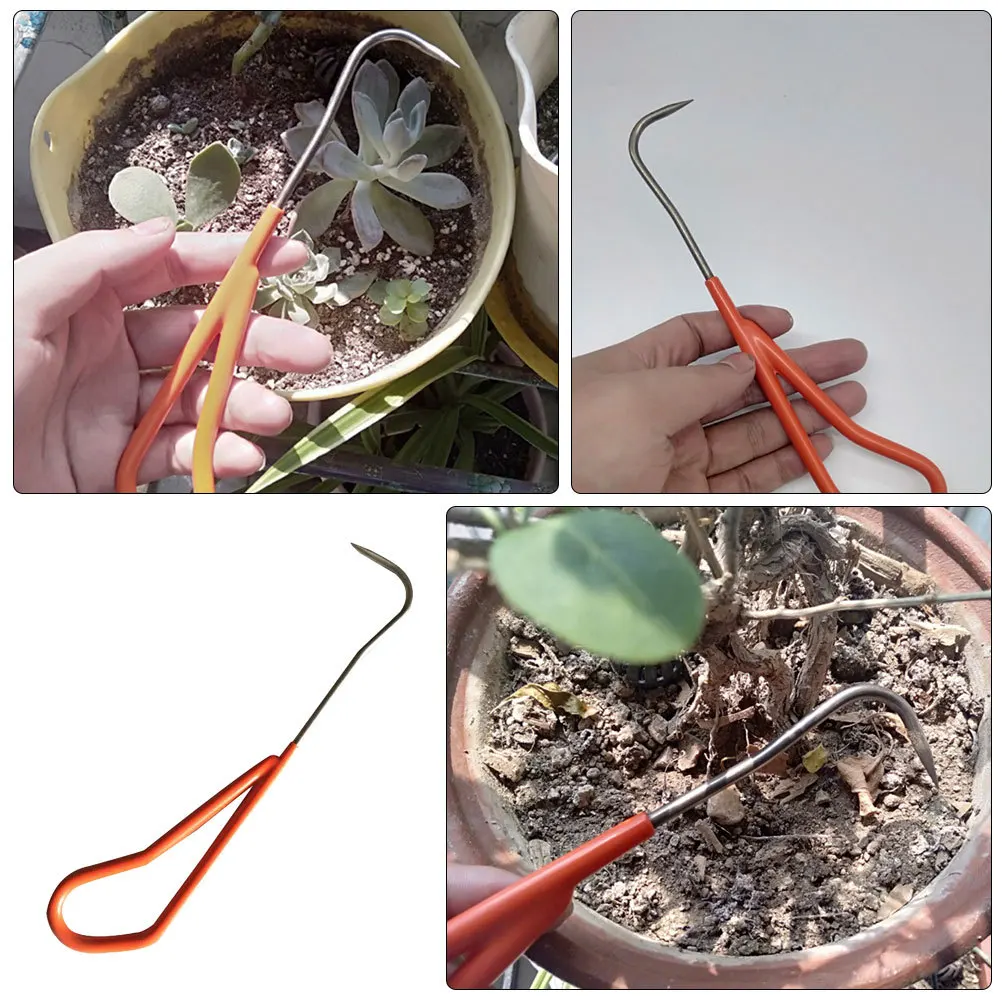 

Garden Weeder Tool with Ergonomic Handle for Easy Digging and Pulling Weeding Fork Manual Remover Yard Tools Kit