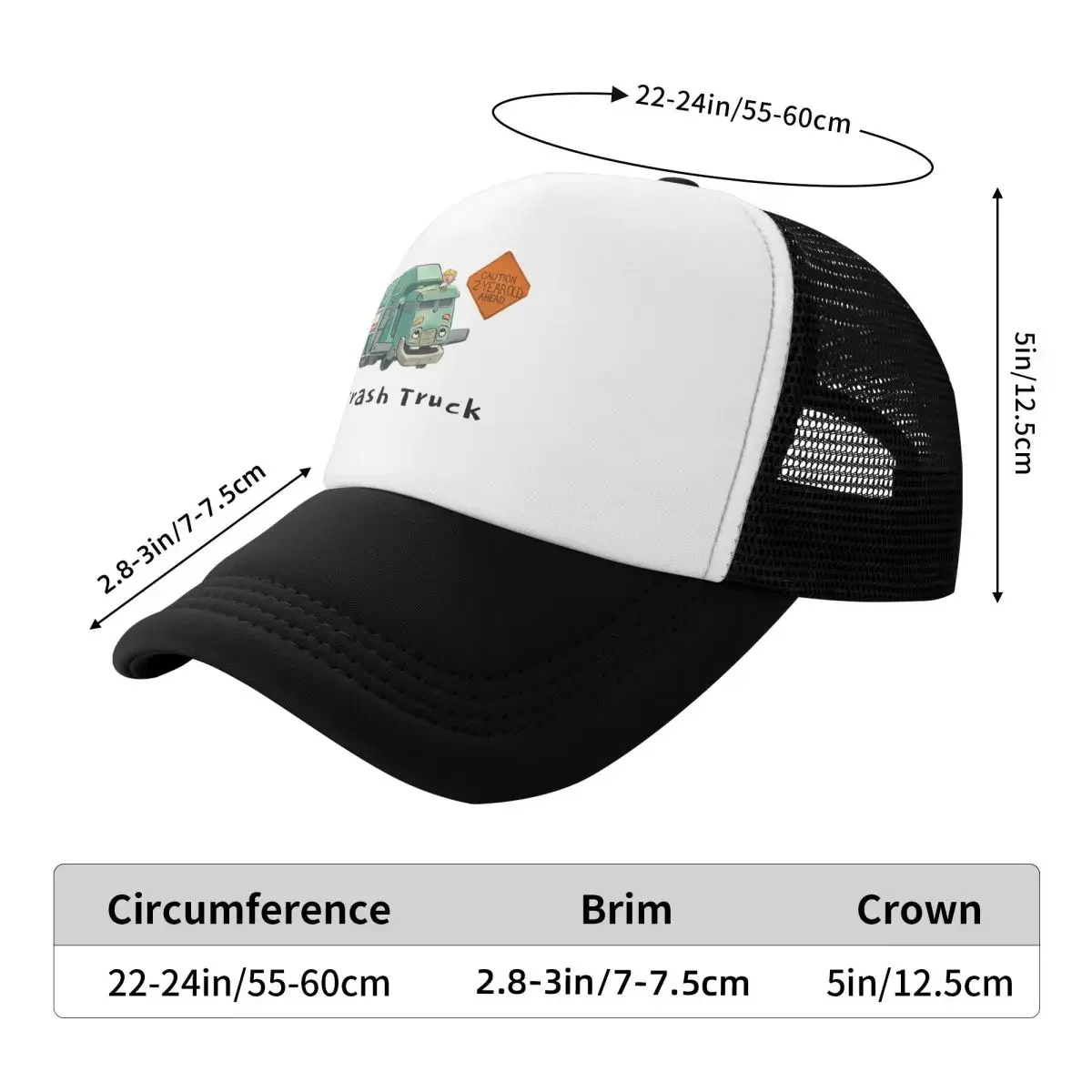 Trash Truck Cartoon Netflix Cap Fashion Casual Mesh Baseball Caps Adjustable Hat Hip Hop Unisex Baseball Hats Polychromatic