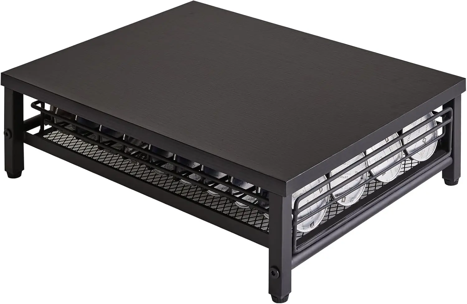 

Держатель ящика для кофейных капсул, держатель для капсул, 40 капсул, ящик для держателя кофейных капсул с сетчатыми полками, орган для домашней кухонной стойки