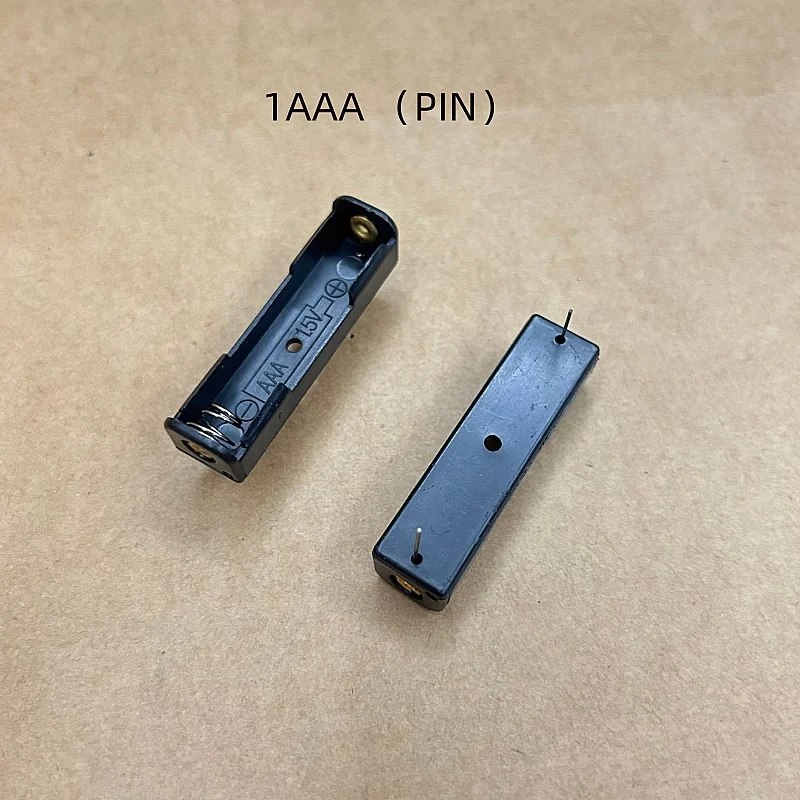 50PCS 1 Slots AA Battery Case Box AAA LR6 HR6 LR03 Battery Holder Storage Case With Long Pin Bateria Protection Container