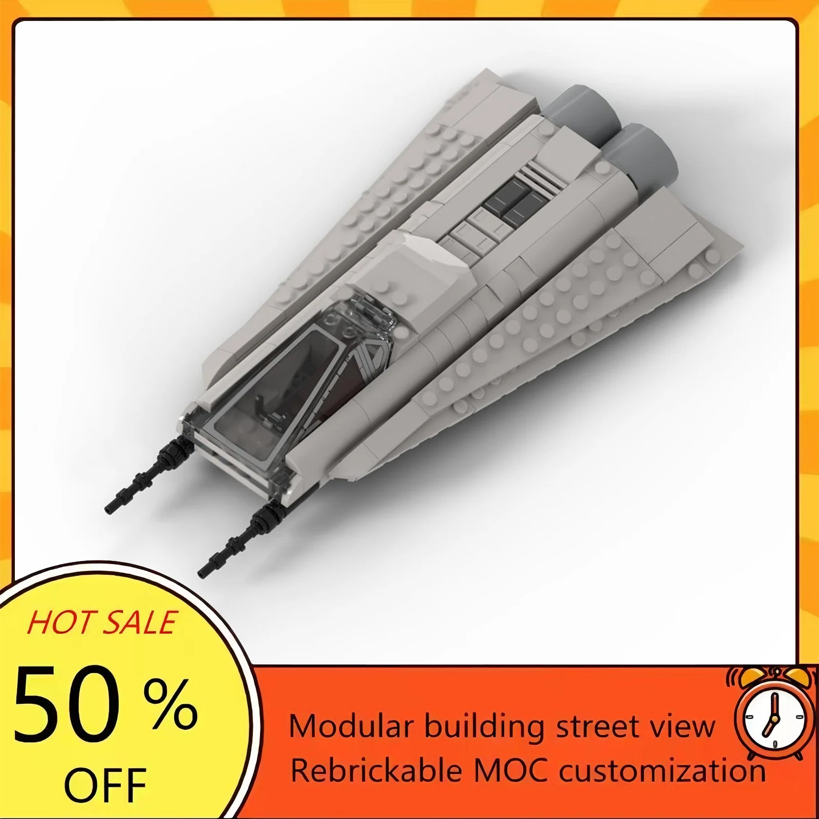 

Набор для сборки космического корабля из 176 деталей, популярная модель по мотивам фильмов о космической войне, модульные строительные блоки, технологичный подарок, игрушка для детей на праздники