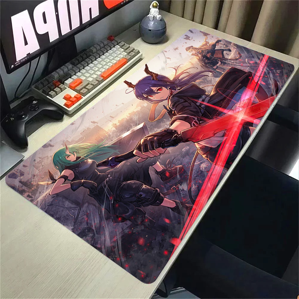 Arknight Tapis De Souris Pc ordinateur accessoires De jeu Anime Tapis De Souris en caoutchouc antidérapant Mausepad grand Tapis De Souris Tapis De Souris