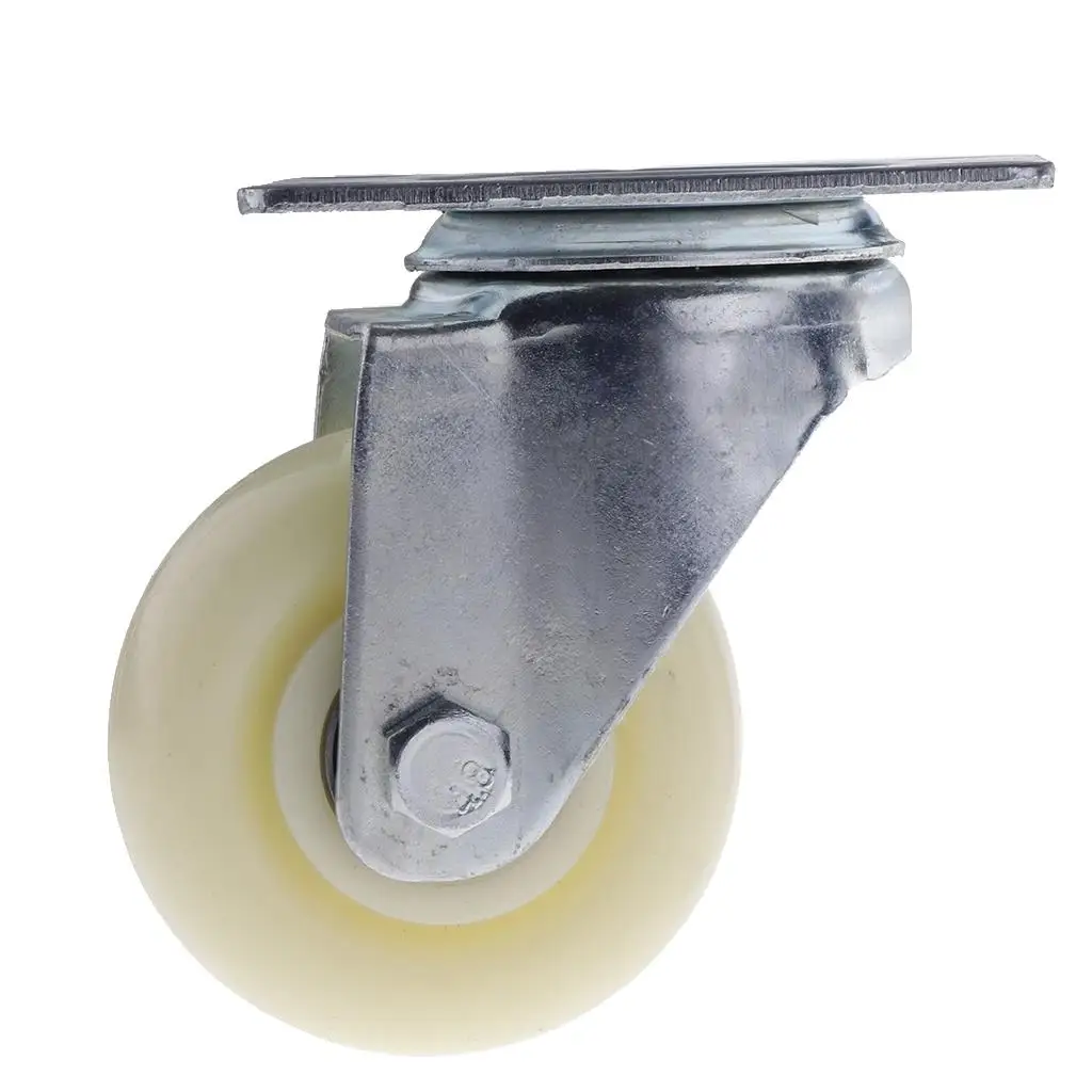 

3 PP Swivel Plate Caster Wheels 90kg 200lbs Trolley Cart, and wear-resistant
