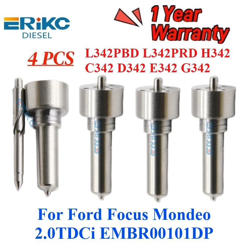 4 Inyectores de Combustible L342PBD L342PRD H342 C342 D342 E342 G342 para Ford Focus Mondeo 2.0TDCi EMBR00101DP