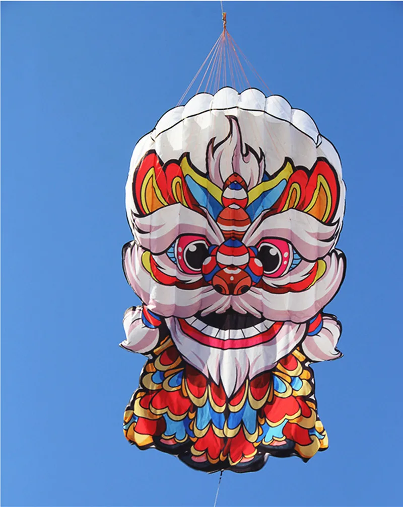 free shipping lucky lion kite flying soft kite for adults kites line traditional kite Dragon kite inflatable toy flying fish koi