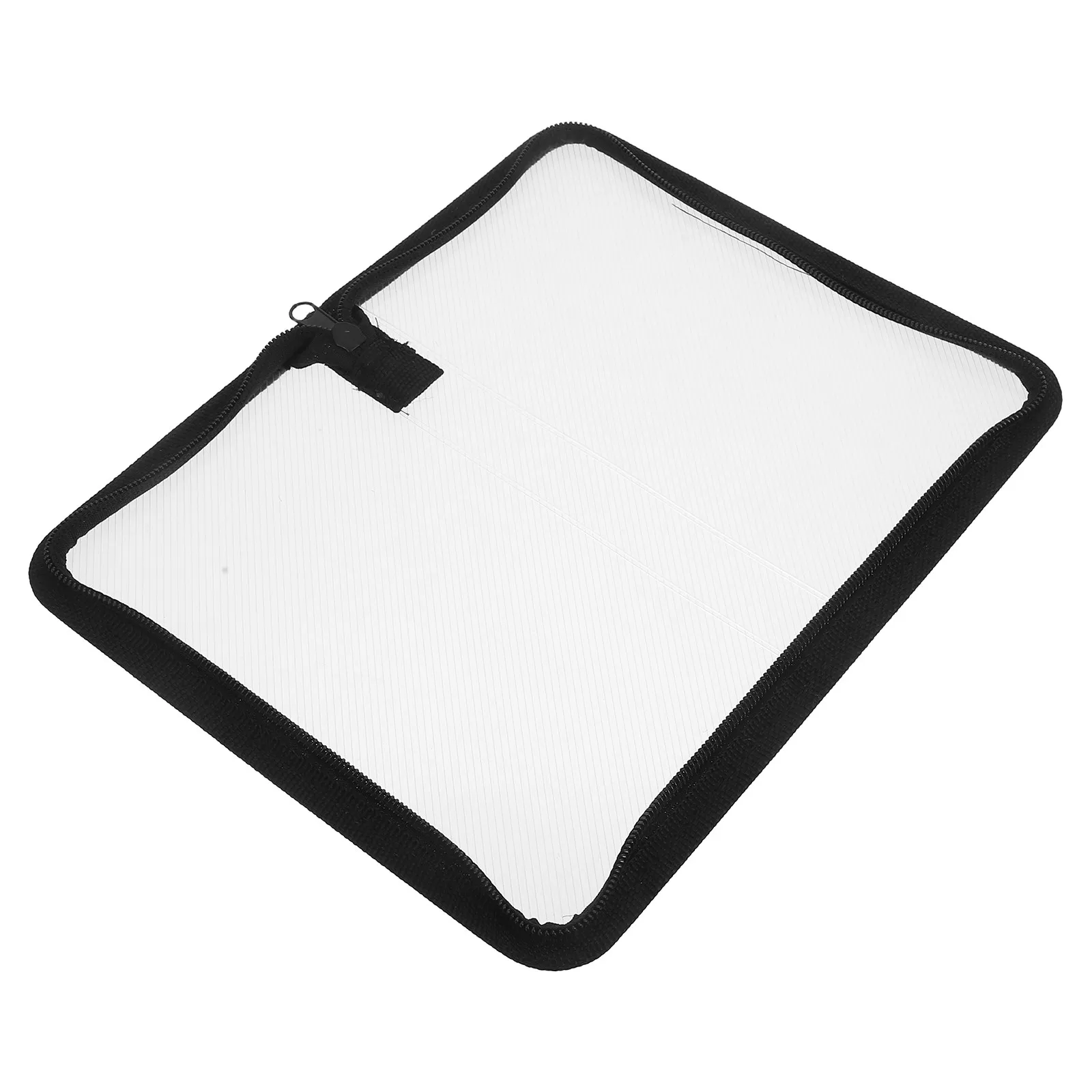 

Transparent Zippered Pencil Pouch Clear Storage Bag for Makeup Pens Office Supplies Portable Stationery Holder Anti-Scratch