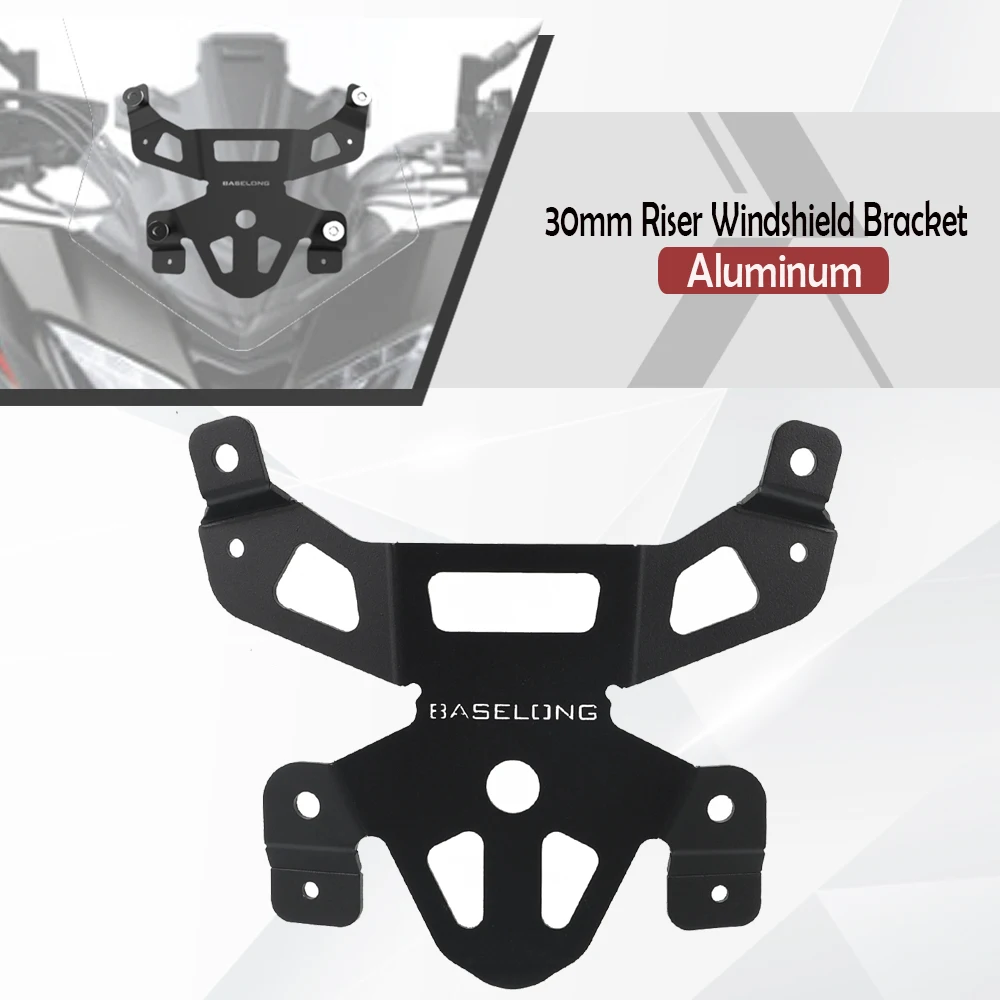 

2025 For Yamaha Tracer 900 GT Tracer 9 GT 30mm Riser Windshield Bracket 2018~2024 2020 2021 2022 Airflow Deflector Rise Support