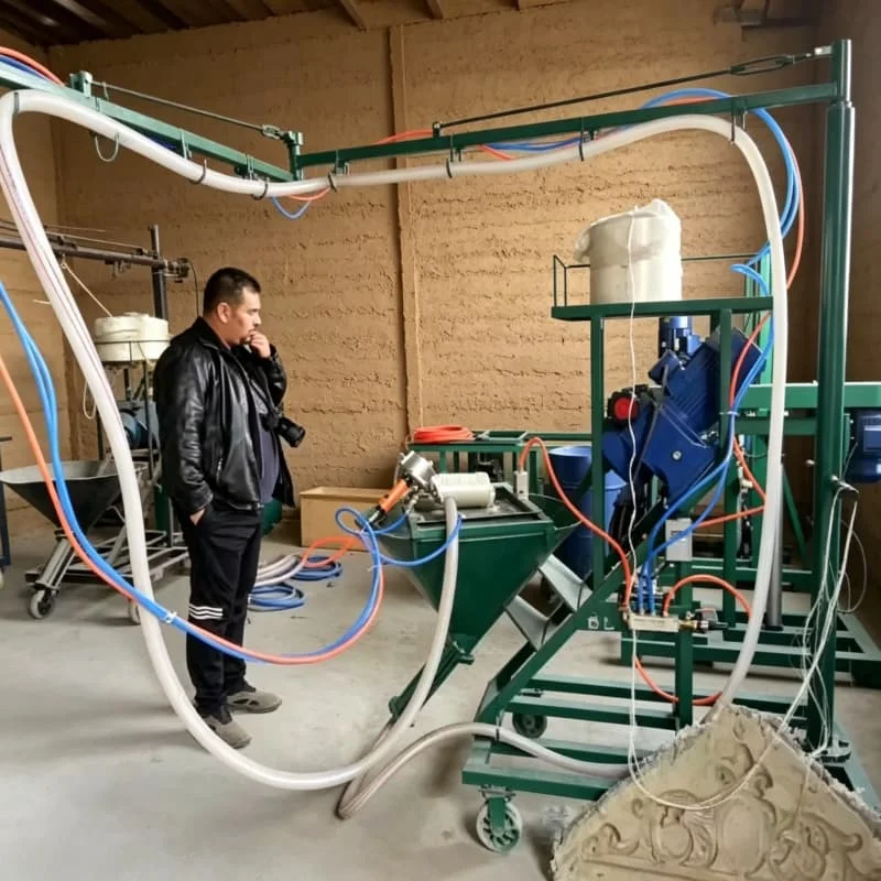 GFRC Spray Equipment Glass Fiber Reinforced Cement Mortar Automatic Sprayer Customized for Exterior Wall Decorative Cladding
