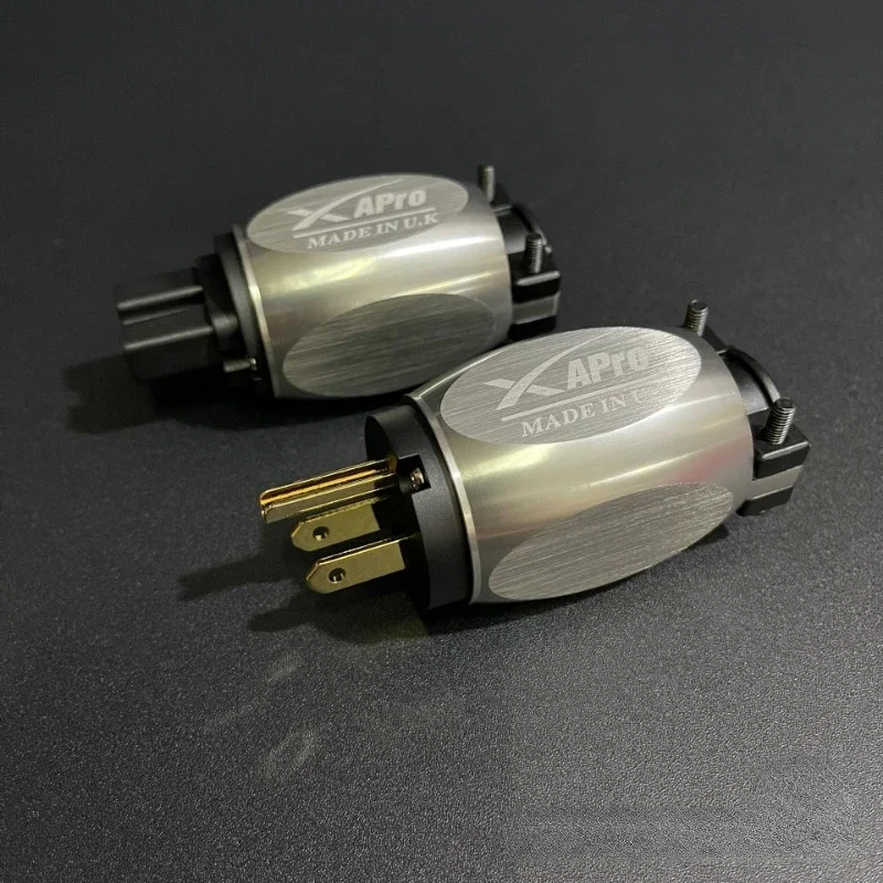 Câble d'alimentation Hifi mâle et femelle, coque en aluminium-196, cuivre rouge gelé, prise d'alimentation audio bricolage, plaqué or US