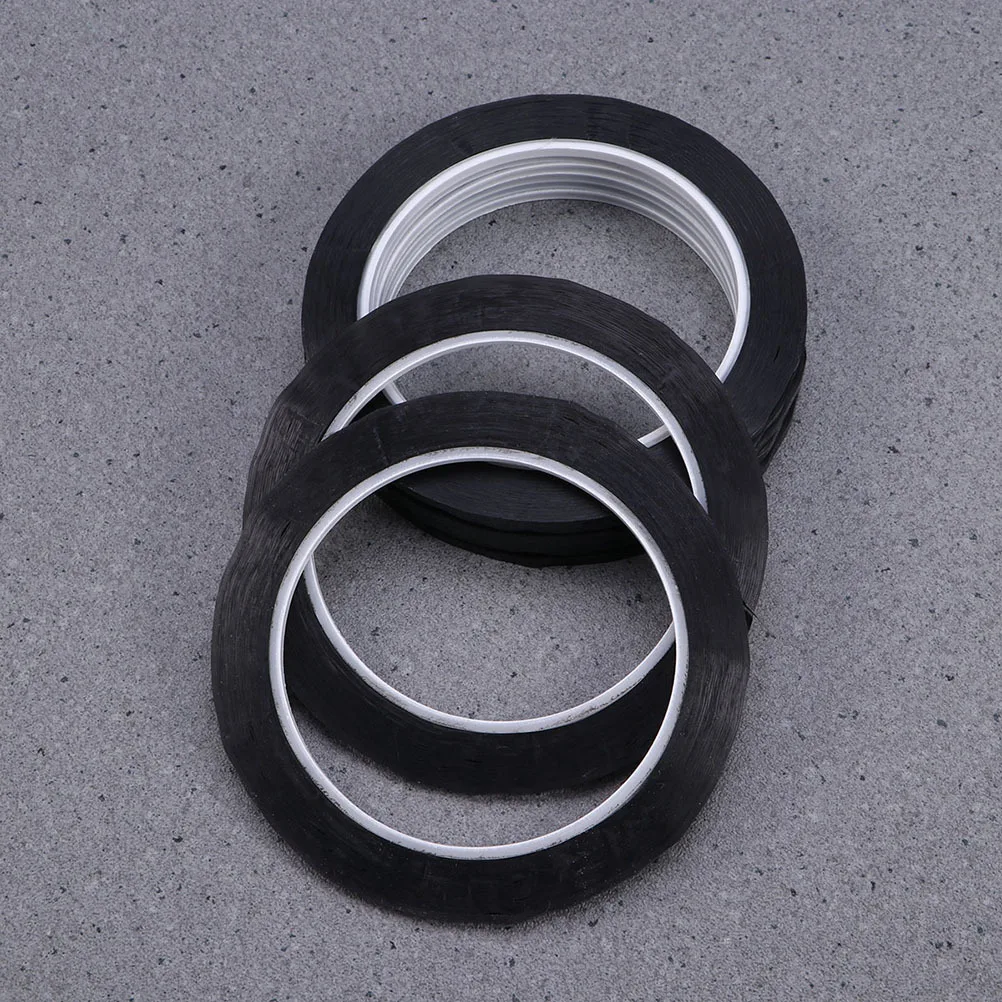 16 قطعة شريط أسود ممتاز لمشاريع DIY شريط فني لاصق قوي للشبكات والرسومات والسبورة البيضاء والزجاج المعدني والخشب والسيراميك #6