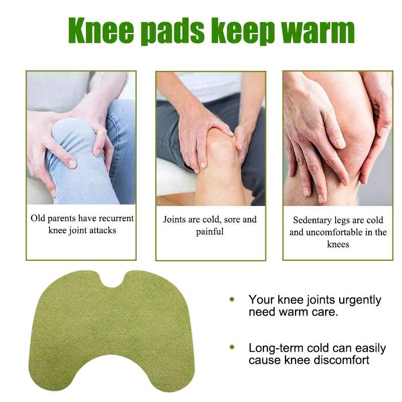 6Pcs/bag Knee Pain Patch Treatment Knee Joint Sprain Swelling Ache Plaster Wormwood Extract Rheumatoid Arthritis Pain Sticker