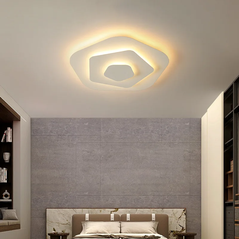 

Скандинавский светильник для спальни, современный простой круглый светильник для комнаты, популярный креативный интернет-защита глаз, лампа для главной спальни, потолочный светильник