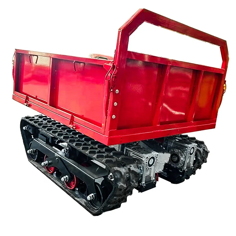 Customized Dual Motor Drive Track Chassis Rough Terrain Electric Remote Control Carrier with 0-6km/h Speed 500kg Load Capacity