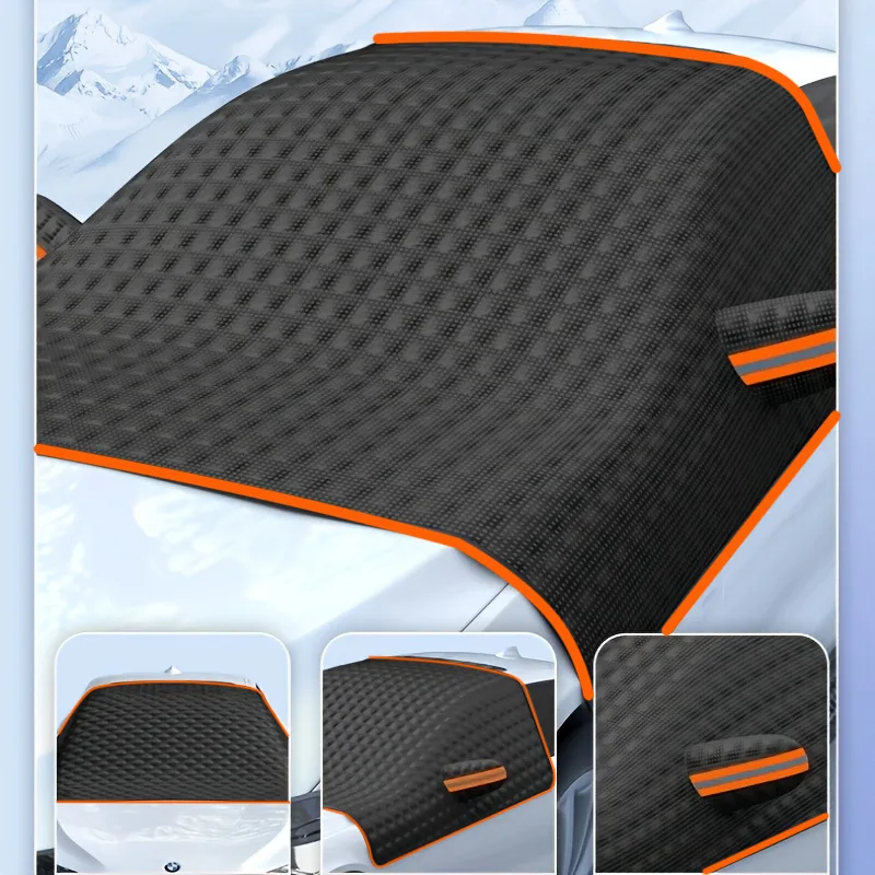 1pc New Thickened Car Windshield Snow Cover, Anti Frost Anti Ice Shield, Sun Shade Visor for Automobile All Seasons