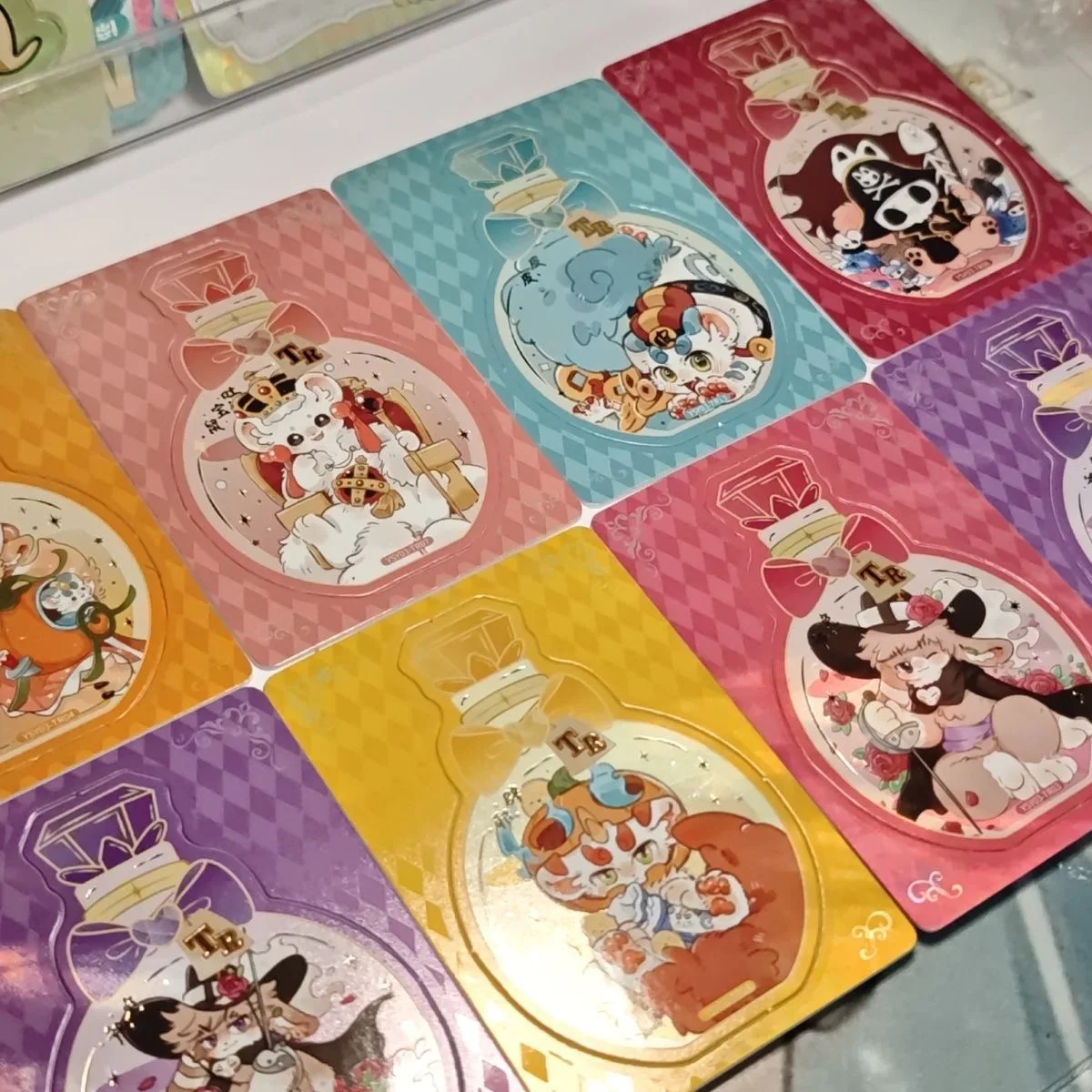 Echte fantastische beestenkaarten Bizarre avontuur Veelzijdig schattig beest Leuke anime-collectiekaarten Bordspellen Speelgoed Kindergeschenken