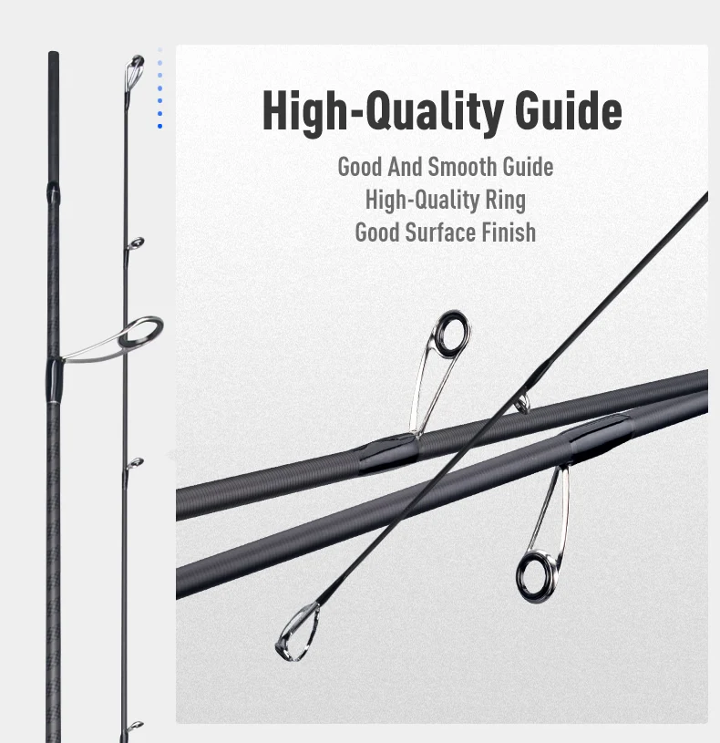 BLUE INSHORE Angelruten Inshore Breakwater Bass Rod S782L S862ML S902ML Saltwater Light Fast 2-teilige Spinnruten – Detail 4