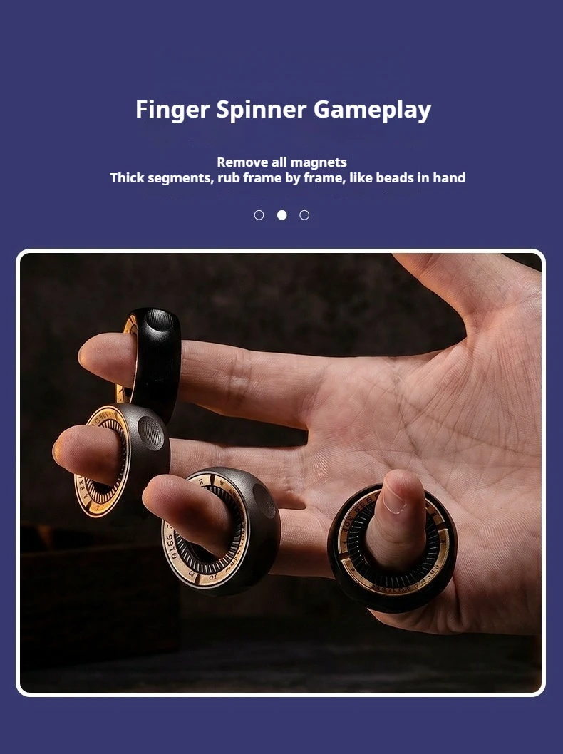 Scepter Fidget Spinner Paragraph Ring Mecha Transform Multi-functional EDC Metal Stress Relief Sensory Toy Easing Anti Anxiety