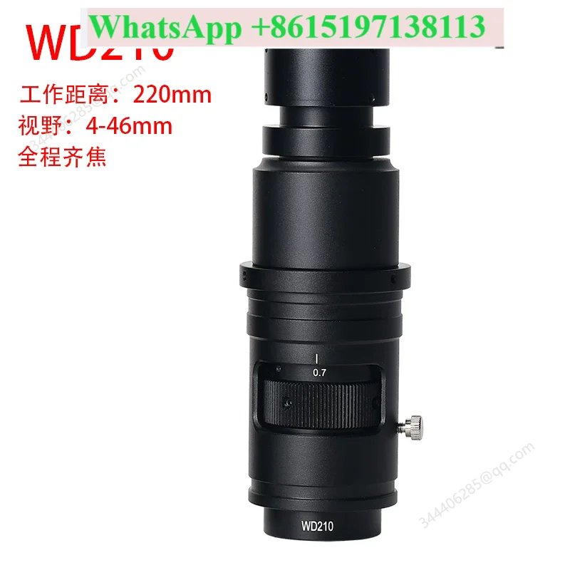 High definition 180x parfocal microscope lens monocular camera circuit board magnifying glass
