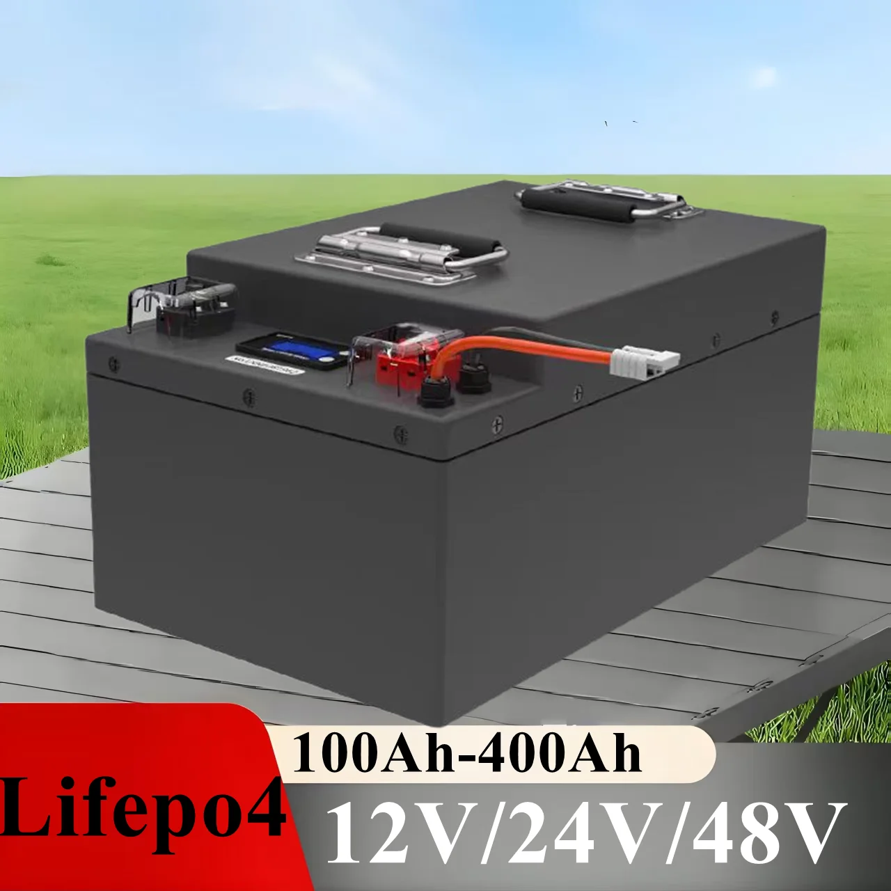 

12 В 24 В 48 В 100 Ач 200 Ач 300 Ач 400 Ач Lifepo4 аккумулятор для солнечного инвертора дома на колесах открытый резервный источник питания