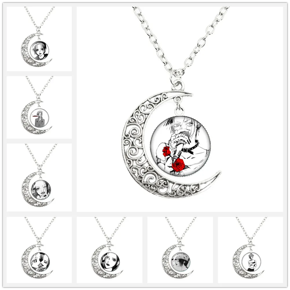 Ai Yazawa Osaki Nana Necklace Cute Glass Dome Cabochona Anime  Nana The Moon Necklace Fashion Charm Jewelry Gifts