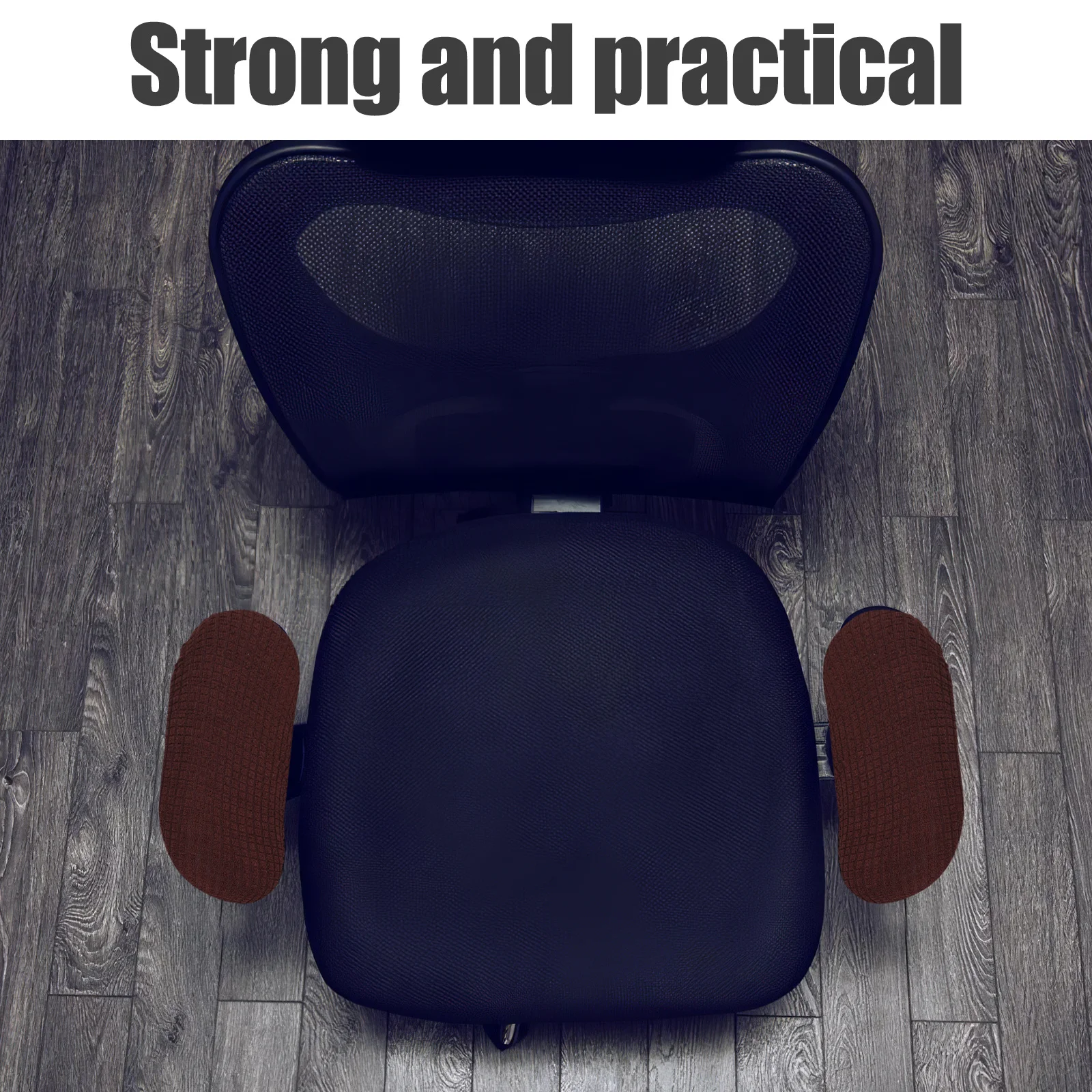 

2Pcs Office Chair Armrest Covers Stretch Fabric Universal Fit Breathable Sweat-Absorbing Removable Protective Sleeve for Desk