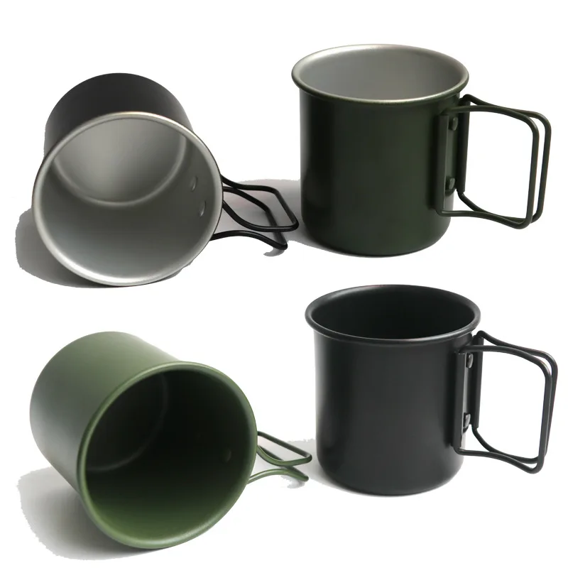 

1Pc 300ml Camping Mug Ultralight Aluminum Alloy Coffee Cup Tourist Picnic Utensils Outdoor Tableware Travel Cups Cookware Hiking