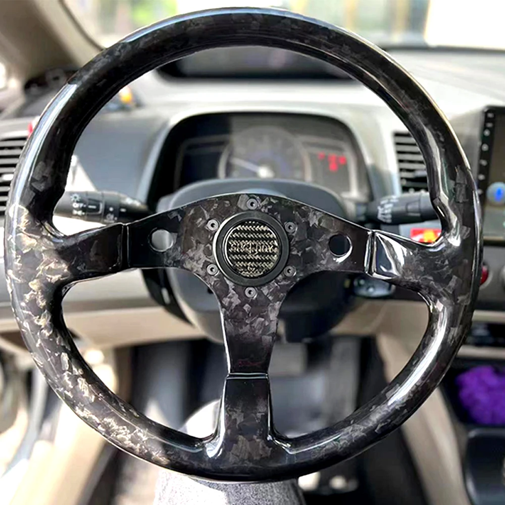 

Motorsport Spceddy 100% Full Carbon Fiber Steering Wheel Forging Craft 14inch 340mm Dirft Competitive Spirit 13inch 320mm