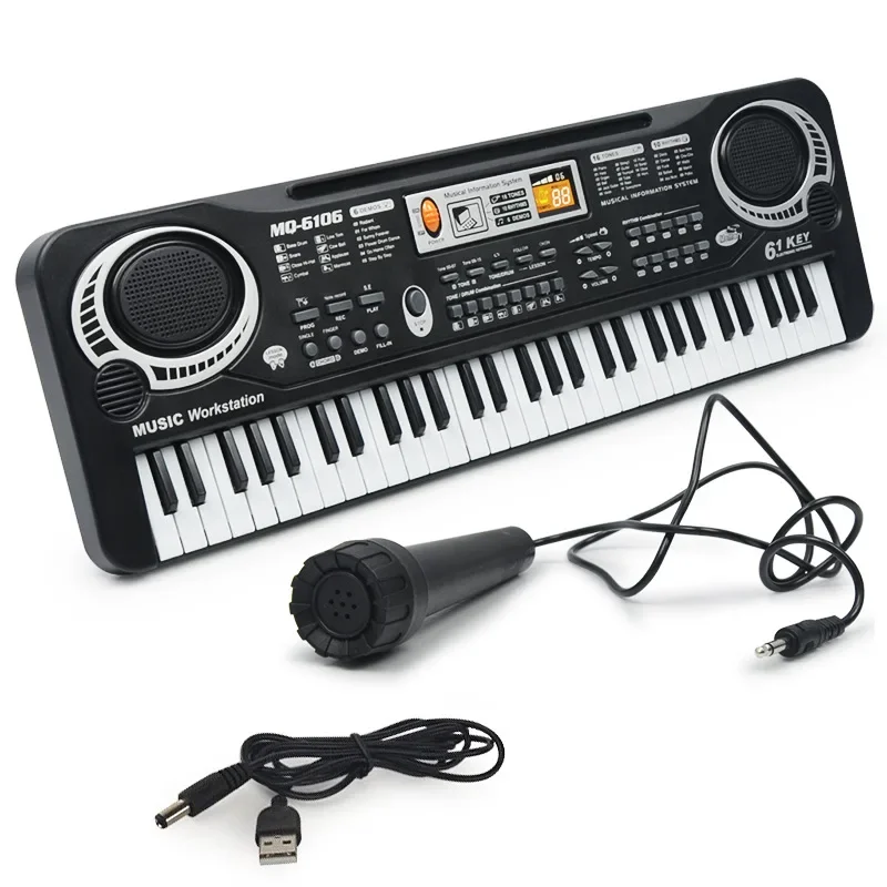 

61-key multifunctional rechargeable piano keyboard toy toys