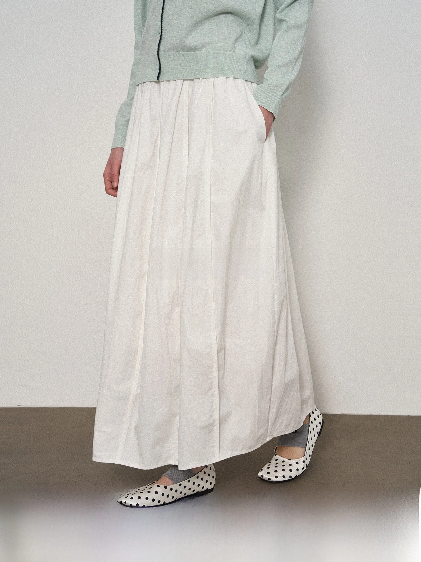 

Повседневная женская юбка с эластичным поясом, свободного кроя, универсальная, длинная, дышащая, удобная, из хлопка, H-образного силуэта от Eylilac