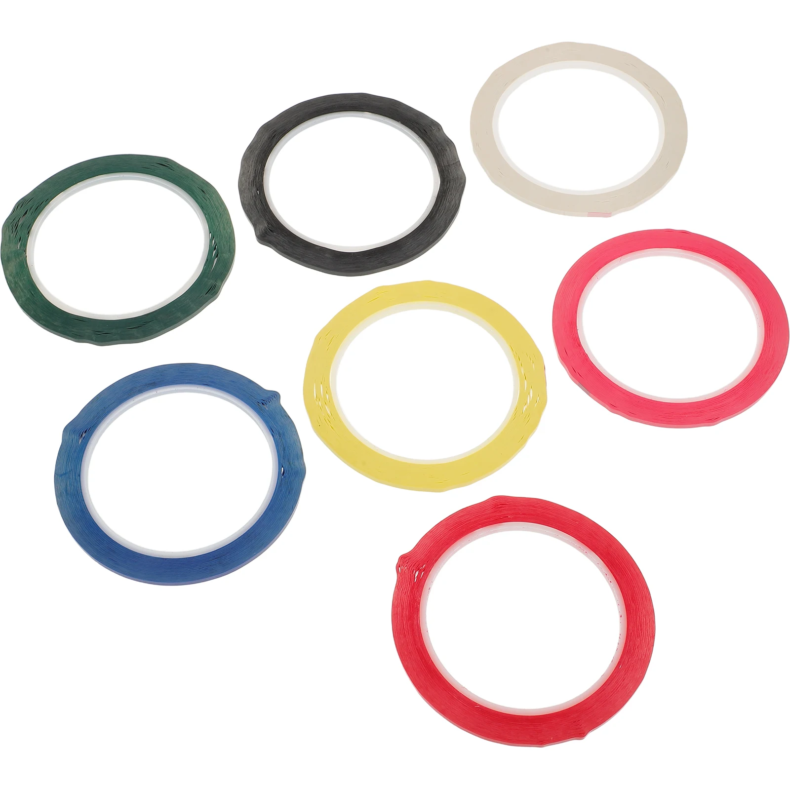 

7 Rolls Pointing Stickers Fretboard Guide Colorful Tape Guitar Cello Finger Violin Fingerboard for Beginners