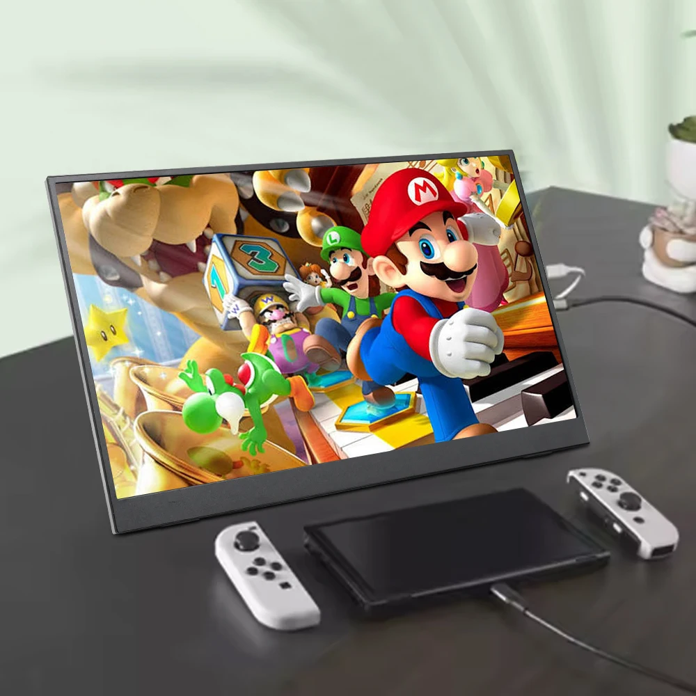 NEW 15.6-Inch HD IPS Portable Display Monitor with Type-C Interface Widescreen for Home and Laptop Use