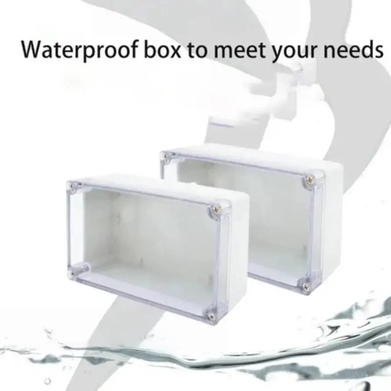 Waterproof Electrical Circuit Enclosure Box IP65 ABS Electronic Project Wire Junction Box Transparent Waterproof Outdoor Plastic